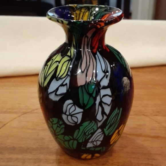 Handblown Art Glass Mini Vase
